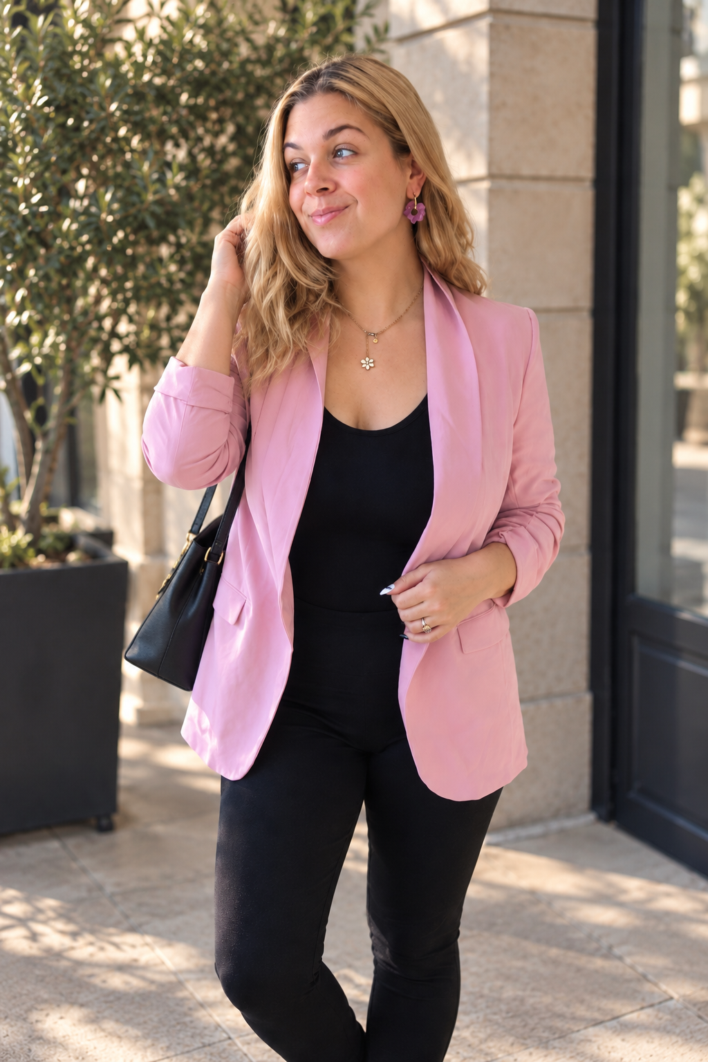 Veste de costume Maïa rose