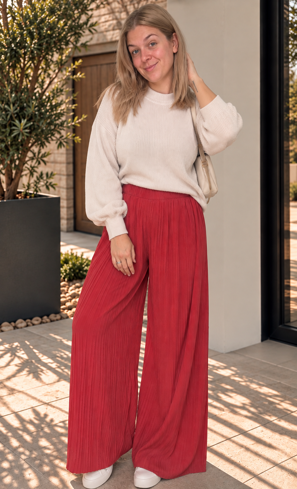 Pantalon fluide Lou Terracotta